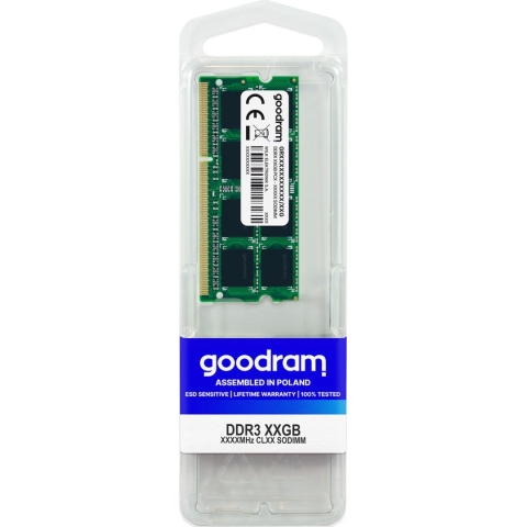 Goodram 4GB DDR3  SODIMM geheugenmodule 1600 MHz