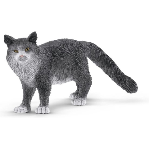 schleich FARM WORLD - Maine Coon kat - Speelfiguur - Kinderspeelgoed voor Jongens en Meisjes - 3 tot 8 jaar