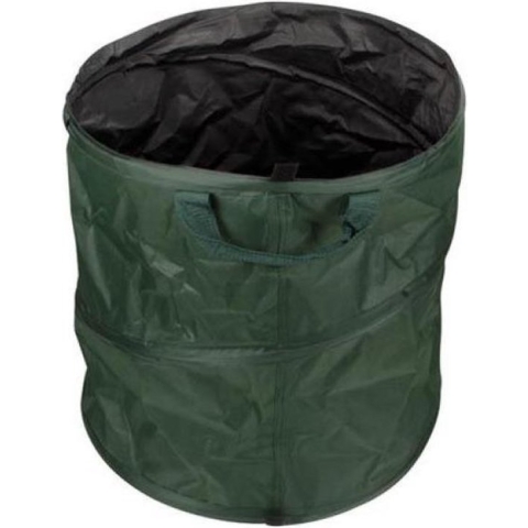 Perel Tuinafvalzak, opvouwbaar, 150 l, handgrepen, donkergroen/zwart, waterafstotend