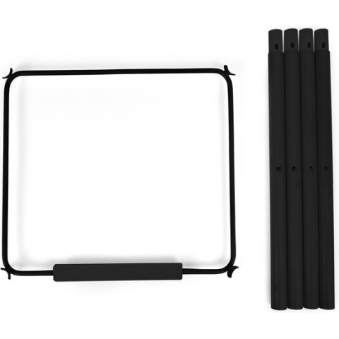 Childhome Evolu - Extra Set Lange Poten + Voetsteun - Hout - Zwart