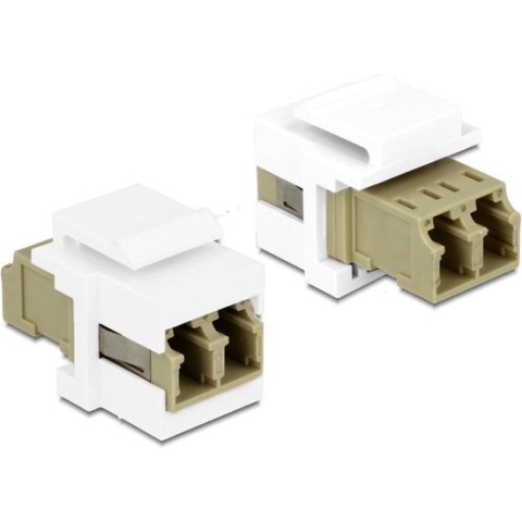 Delock Keystone module LC Duplex female > female Multimode