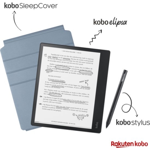 Kobo Elipsa Pack - E-Reader met Stylus - 10,3 inch scherm - 32 GB - Blauw