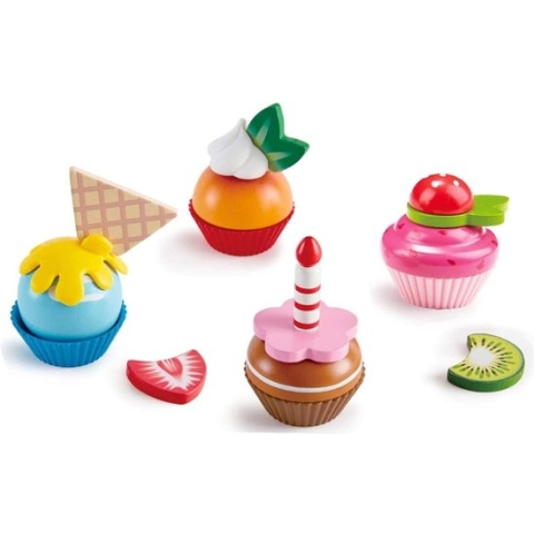 Hape Cupcakes Speelset 18-delig - Speelgoedeten