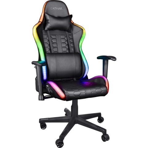 Trust GXT 716 Rizza - Gaming Stoel - RGB verlichting - Zwart