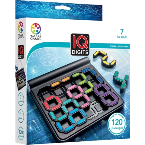 SmartGames - IQ Digits - Denkpuzzel - 120 uitdagingen