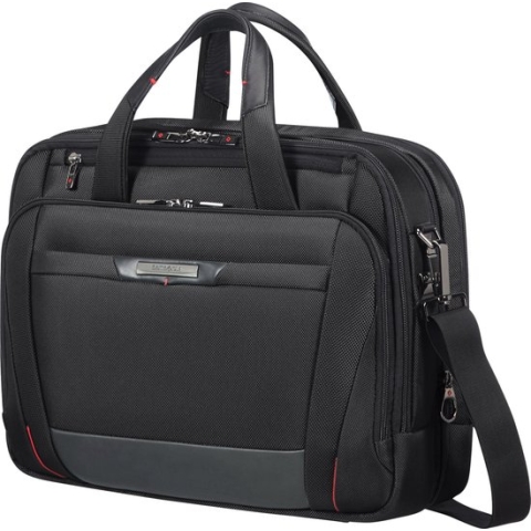 Samsonite Laptopschoudertas - Pro-Dlx 5 Laptop Bailhandle 15.6 inch Uitbreidbaar Black