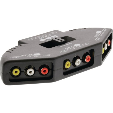 Valueline Tulp composiet audio video schakelaar - 3-poorts