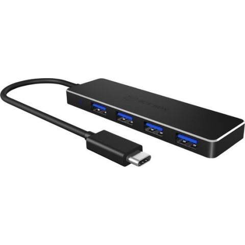 4 Poorten Hub USB 3.0 Zwart