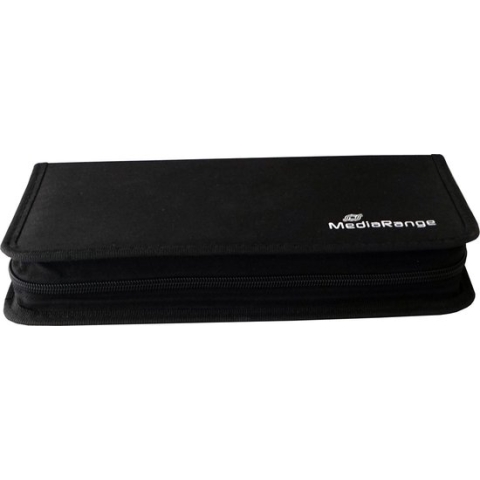 MediaRange - CD Map opbergsysteem - Geschikt voor 48 CD's of DVD's - Nylon - Zwart