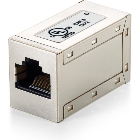 Equip RJ45 koppeling 1-1 Cat6 afgeschermd polybag