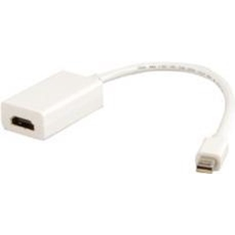 Goobay DisplayPort / HDMI Adapter [1x Mini-DisplayPort stekker - 1x HDMI-bus] Wit