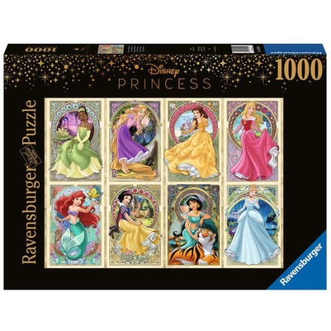 Ravensburger puzzel Disney Art Nouveau Prinsessen - Legpuzzel - 1000 stukjes