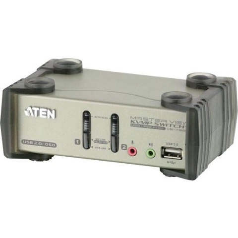 ATEN CS1732B KVM Switch VGA, PS/2-USB, Audio, USB-Hub, 2 Poorts