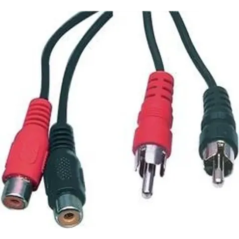 2x RCA mannelijk - 2x RCA vrouwelijk 1,50 m
