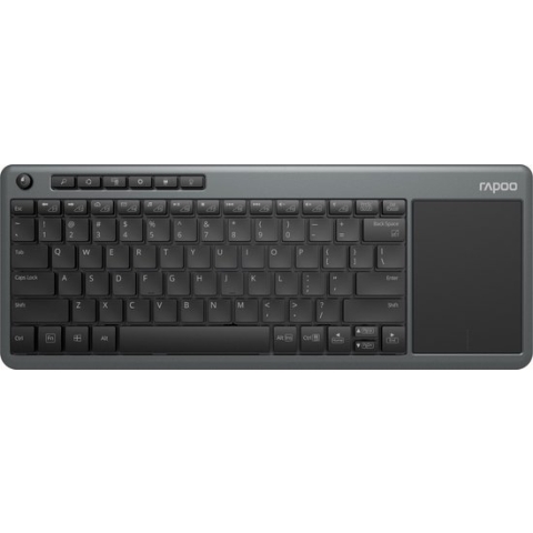 Draadloos multimedia toetsenbord touchpad K2600 Grijs QWERTY