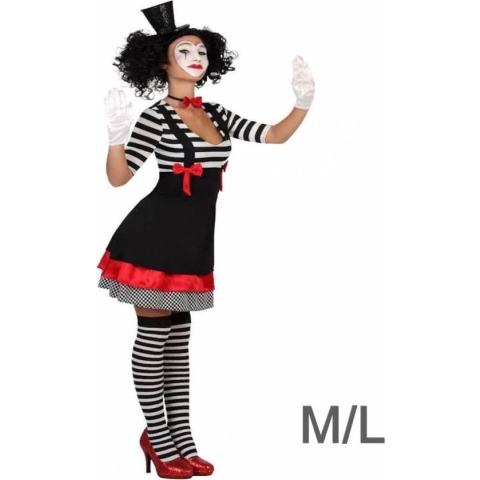 "Mime kostuum voor vrouwen  - Verkleedkleding - M/L"
