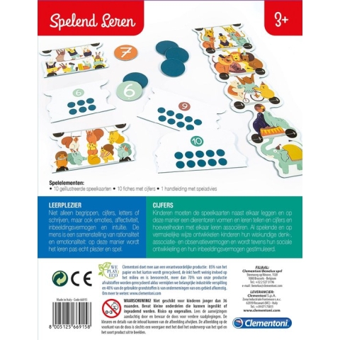 Clementoni Spelend Leren Getallenspel Educatief spel
