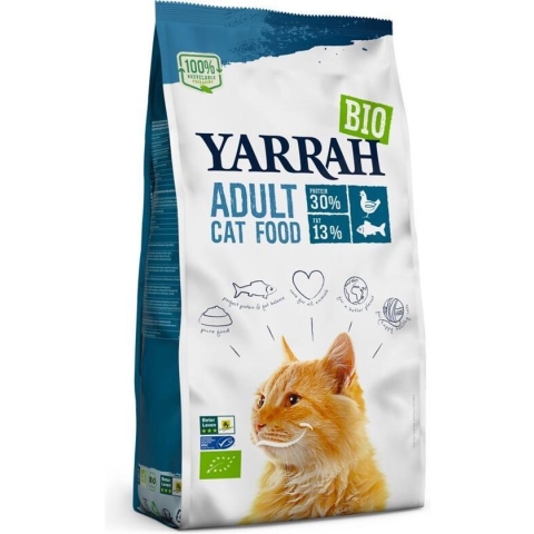 Yarrah Bio Kattenvoer Adult Vis 10 kg