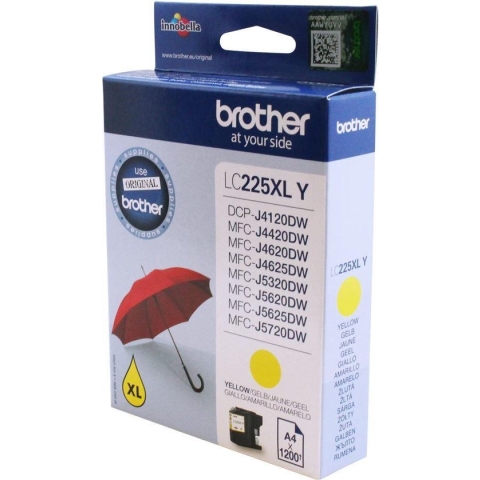 Brother LC-225XL - Inktcartridge - Geel / Hoge Capaciteit