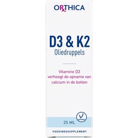 Orthica D3 & K2 Oliedruppels (voedingssupplement) - 25 ml
