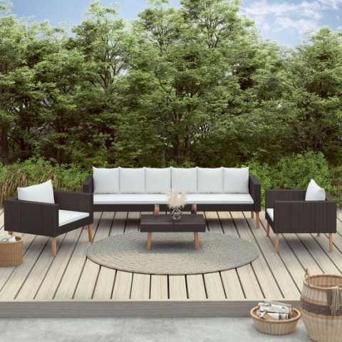 vidaXL-4-delige-Loungeset-met-kussens-poly-rattan-zwart
