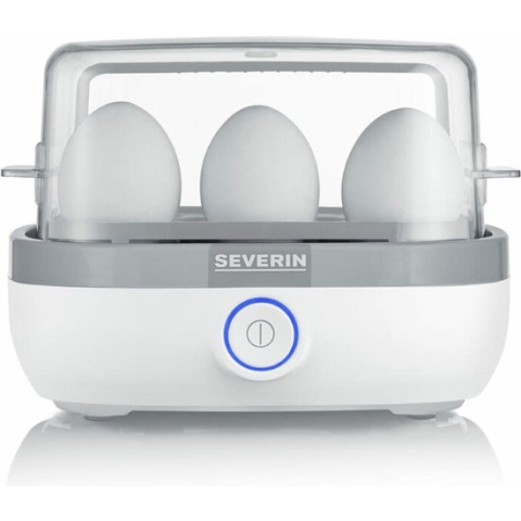 Severin EK 3164 - Eierkoker - electrisch - 6 eieren - wit/grijs