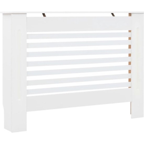 vidaXL Radiatorombouw 112x19x81.5 cm MDF wit