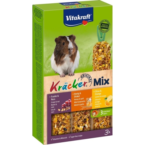 Vitakraft Cavia Kracker 3in1 Honing&Popcorn&Active