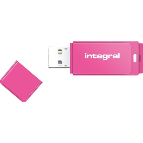 Integral 64GB USB2.0 DRIVE NEON PINK USB flash drive USB Type-A 2.0 Roze