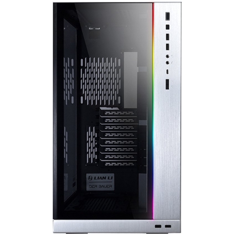 Lian Li O11Dynamic XL (ROG Certified) Midi-tower Gaming-behuizing Zilver Geïntegreerde verlichting, Zijvenster, Stoffilter