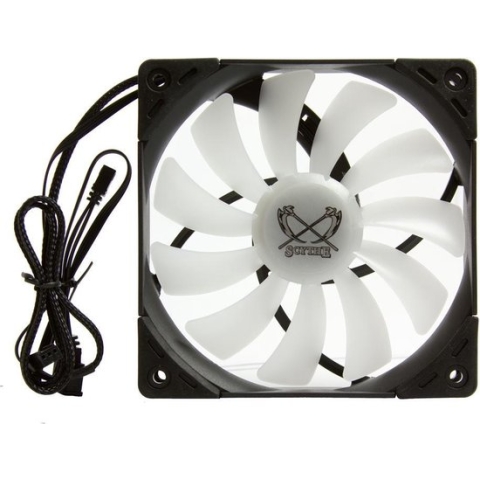 Scythe Kaze Flex 120 PWM - SU1225FD12HR-RNP - Ventilatorhuis - 300 - 1800RPM - 120 MM - RGB - zwart