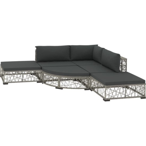vidaXL-6-delige-Loungeset-met-kussens-poly-rattan-grijs