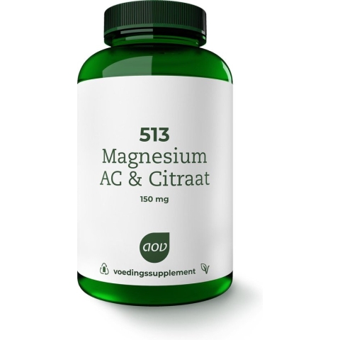 AOV 513 Magnesium AC & Citraat 150mg Voedingssupplementen - 180 tabletten