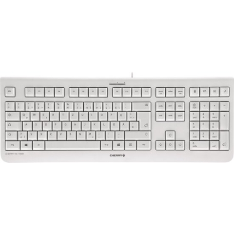 CHERRY KC 1000 - Toetsenbord - QWERTY - VS - lichtgrijs