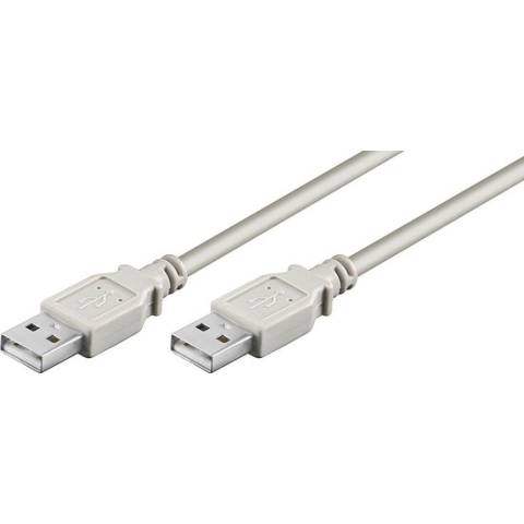 USB Kabel A - A St/St 1.80m grijs