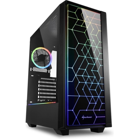 ATX Semi-tower Box Sharkoon LIT 100 Black