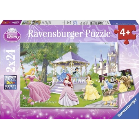 Ravensburger puzzel Disney Princess Betoverende prinsessen - 2x24 stukjes - kinderpuzzel
