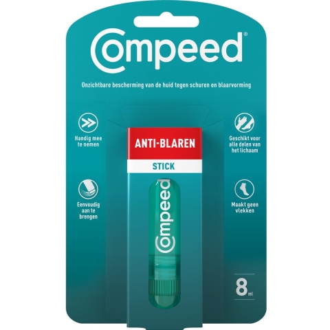 Compeed Anti-Blaren Stick - Helpt blaren en irritatie voorkomen - 8 mg