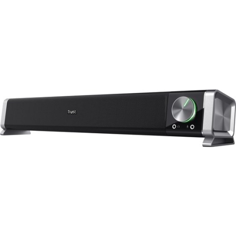 Trust Asto - Mini Soundbar PC Speaker - Met volumeregeling - Zwart