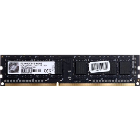 G.Skill Value 4GB DDR3 1600MHz (1 x 4 GB)
