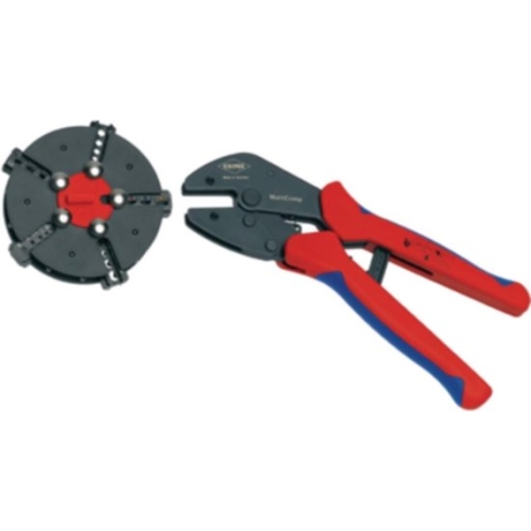 Knipex 973302 MultiCrimp Krimptang met wissellader en 5 krimpprofielen - 250mm