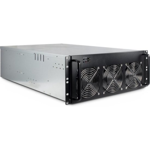 Inter-Tech 88887236 computerbehuizing Rack Zwart, Grijs