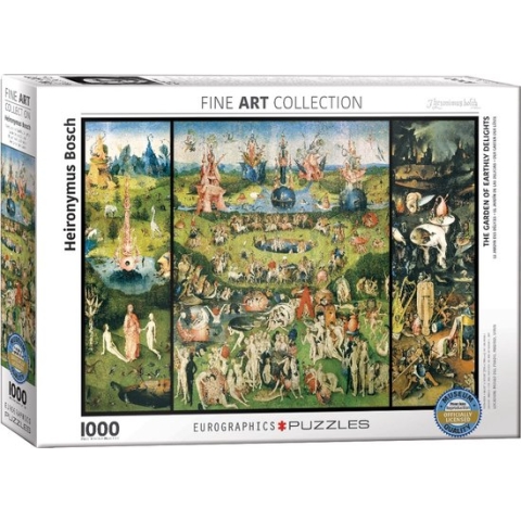Jheronimus Bosch - De tuin der lusten (1000 stukjes, kunst puzzel)
