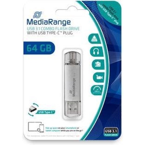 USB-stick 3.0 MediaRange USB-C 64GB