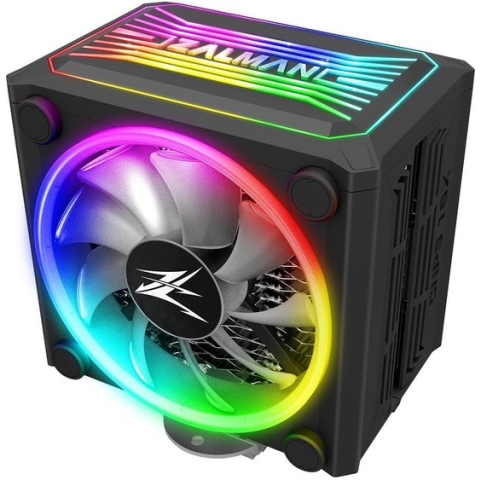 Zalman CNPS16X BLACK, Dedicated spectrum RGB cover and fans / 120mm addressable RGB fans x 2 / Compatible with Z.SYNC for RGB control / 4 heatpipes / Advanced FDB bearing / STC8 thermal compound included / TDP 150