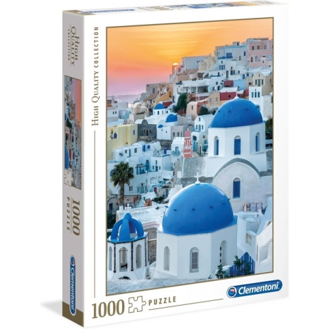 Clementoni Legpuzzel - High Quality Puzzel Collectie - Santorini - 1000 stukjes, puzzel volwassenen