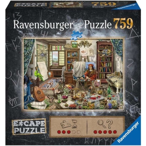 Ravensburger Escape Puzzle Da Vinci Artists Workshop - Legpuzzel - 759 stukjes