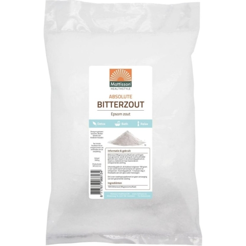 Mattisson Bitterzout - Epsom zout - Magnesiumsulfaat - 1 kg