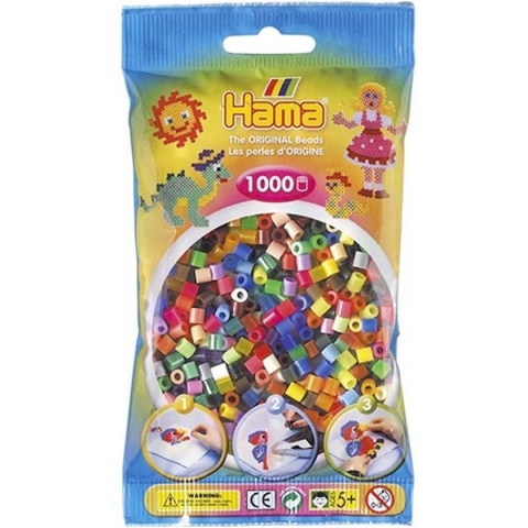 Hama Strijkkralen Kleuren Mix 1000 Stuks