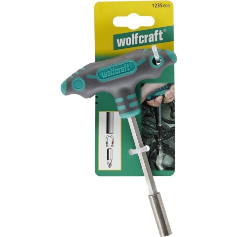 Wolfcraft 1235000 Schroevendraaier met bitopname - T-greep - 1/4" - 152mm